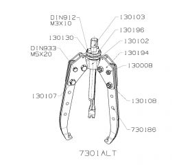 EXTRACTOR FORZA SERIE 7300AT AUTOCENTRANTE
